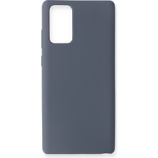 Happycase Samsung Galaxy Note 20 Kılıf Nano Içi Kadife  Silikon - Gri