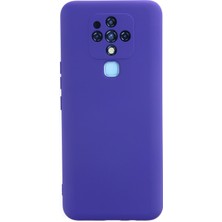 Happycase Tecno Camon 16 Kılıf Nano Içi Kadife  Silikon - Mor
