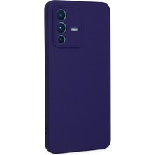 Happycase Vivo V23 5g Kılıf Nano Içi Kadife  Silikon - Mor