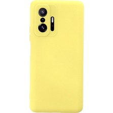 Happycase Xiaomi Mi 11T Kılıf Nano Içi Kadife  Silikon - Sarı