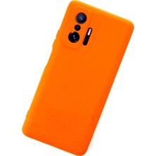 Happycase Xiaomi Mi 11T Kılıf Nano Içi Kadife  Silikon - Turuncu