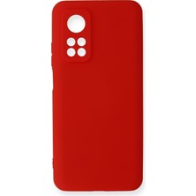 Happycase Xiaomi Mi 10T Kılıf Nano Içi Kadife  Silikon - Kırmızı