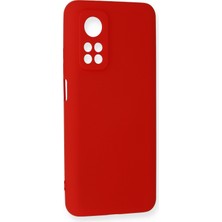 Happycase Xiaomi Mi 10T Kılıf Nano Içi Kadife  Silikon - Kırmızı