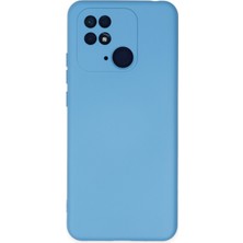 Happycase Xiaomi Redmi 10C Kılıf Nano Içi Kadife  Silikon - Mavi