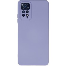 Happycase Xiaomi Redmi Note 11 Pro Kılıf Nano Içi Kadife  Silikon - Lila