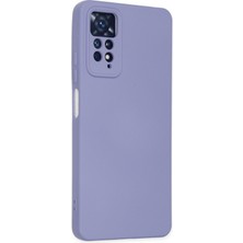 Happycase Xiaomi Redmi Note 11 Pro Kılıf Nano Içi Kadife  Silikon - Lila