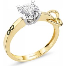 Sembol Gold Altın Tektaş Yüzük