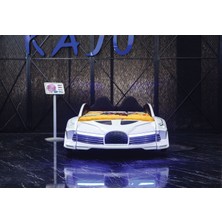 Kaju Mobilya Kaju Moon Aero Full Beyaz Arabalı Yatak
