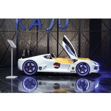 Kaju Mobilya Kaju Moon Aero Premium Beyaz Arabalı Yatak