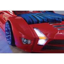 Kaju Mobilya Kaju Luxury Full Kırmzı Arabalı Yatak