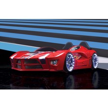 Kaju Mobilya Kaju Luxury Full Kırmzı Arabalı Yatak