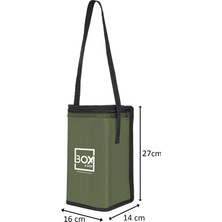 Box&Box Plaj, Piknik, Kamp Çantası, Yeşil, 6 Litre, Termal Korumalı (Sıcak Soğuk Thermo Bag)