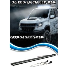 NKT GROUP 108W 36 LED Tek Sıra Offroad Yayıcı Gündüz Farı Lambası Projektör 96 cm