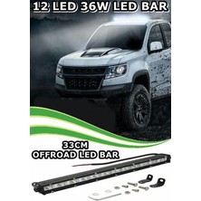 NKT GROUP Off Road Tek Sıra LED Bar Düz 33 cm 36W 12 Ledli