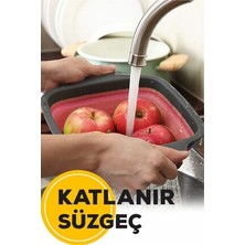 Akay Plastik Katlanır Kare Süzgeç