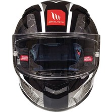 Mt Helmets Kask mt Kre Snake Carbon 2.0 Şefaf Vizörlü Beyaz