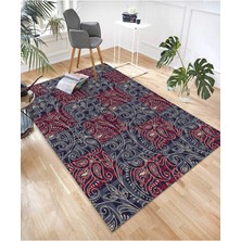 Süngersan Renkli Halılar Yıkanabilir Dijital Baskı Modern Dekoratif Kaymaz Tabanlı Salon Halısı Mutfak Halısı Yolluk