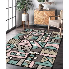 Süngersan Renkli Halılar Yıkanabilir Dijital Baskı Modern Dekoratif Kaymaz Tabanlı Salon Halısı Mutfak Halısı Yolluk