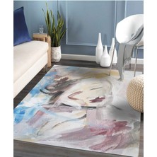 Süngersan Renkli Halılar Yıkanabilir Dijital Baskı Modern Dekoratif Kaymaz Tabanlı Salon Halısı Mutfak Halısı Yolluk