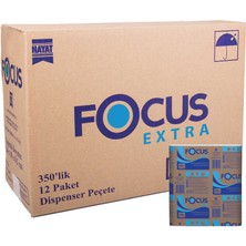 Focus Extra Dispenser Peçete 350 Yaprak Koli Içi 12 Paket
