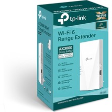 TP-Link RE700X, AX3000 Mbps, Geniş Bant/Wi-Fi Genişletici, 1 Gigabit Bağlantı Noktalı Wi-Fi Güçlendirici/Hotspot, 160 MHz Kanallar, Dahili Access Point Modu, Wi-Fi 6 Menzil Genişletici