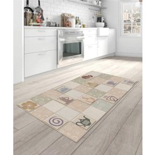 Süngersan Renkli Halılar Yıkanabilir Dijital Baskı Modern Dekoratif Kaymaz Tabanlı Salon Halısı Mutfak Halısı Yolluk