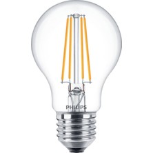 Philips LED Filament Ampul Classic 7W E27 Sarı Işık