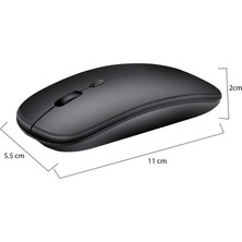 Microcase 800-1200-1600 Dpı Bluetooth Kablosuz Mouse - AL2722 Lila