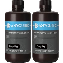 Anycubic Uv 2x Reçine 1 kg - Gri 2li Kutu