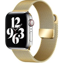 Gregoss Metal Apple Watch 7/6/se/5/4/3/2 42MM 44MM 45MM Paslanmaz Çelik Mıknatıslı Kordon
