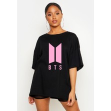 Nrage Bts Logo Oversize Tişört