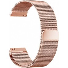 Markacase Amazfit Gtr 47 mm Için Mıknatıslı Milanese Kordon Rose Gold