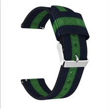 Markacase Amazfit Gts 2-2e Için Pantheon Şeritli Kordon Lacivert Yeşil