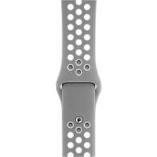 Markacase Haylou LS02 Için Delikli Silikon Kordon Kayış Gri Beyaz