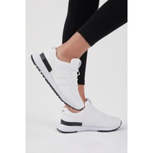 Tonny Black Unisex Beyaz Kaymaz Eva Taban Süet Sneaker