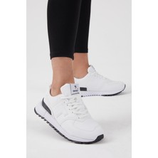 Tonny Black Unisex Beyaz Kaymaz Eva Taban Süet Sneaker