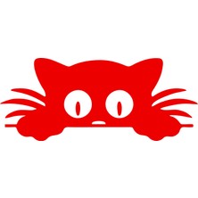 Quart Aksesuar Bagajdan Bakan Kedi Oto Sticker Araba Cam Sticker