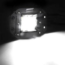 C9 Amber-Beyaz Çift Renk Gömme Montaj 6 Modlu Off Road 39W 13 LED Lamba 13CM