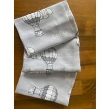 Nihalfidan Store Muslin Kumaş %100 Pamuk Bebek Ağız Mendili Balon 3 Adet (30X30 Cm)