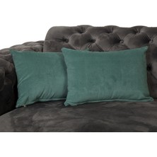 Renkli Ev Tasarım 35 x 50 cm Yeşil Kırlent Içi Dolgu Elyaf Gizli Femruarlı
