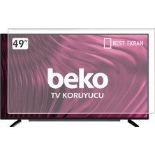 Best Ekran Beko B49L88405W Tv Ekran Koruyucu -  Beko 49" Inç 123 Ekran Koruyucu Şeffaf Paneli