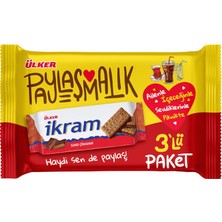 Ülker Ikram Çikolatalı Bisküvi 3*84 gr