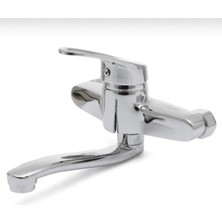 Elmina Armatür Duvardan Aplik Mutfak Eviye Bataryası Oynar Borulu