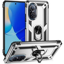 ZORE Huawei Nova 9 Se Kılıf Zore Vega Yüzüklü Standlı Zırh Kılıf