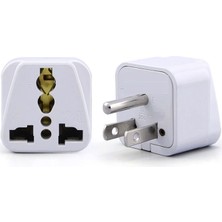 Aogo Abd Priz Dönüştürücü 3 Pinli Fiş Adaptör Üniversal American Fiş Çevirici Type B Plug Adapter