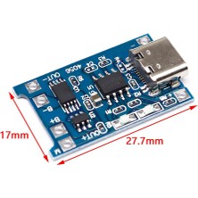 Sonreyon Type-C (Tip C) Girişli Pil Şarj Devresi ( TP4056 )