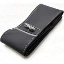 Gürler Oto Kılıf ve Aksesuar Dikmeli Direksiyon Kılıfı Soft Gri Yüzüklü Esnek Kokusuz Standart