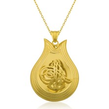 925 Gümüş Osmanlı Tuğrası 925 Ayar Gümüş Kolye