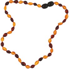 925 Gümüş Bebek Damla Kehribar Diş Kolye