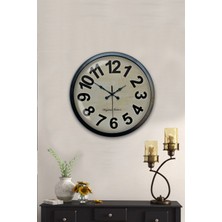 40 cm Siyah Metal Milano Duvar Saati
